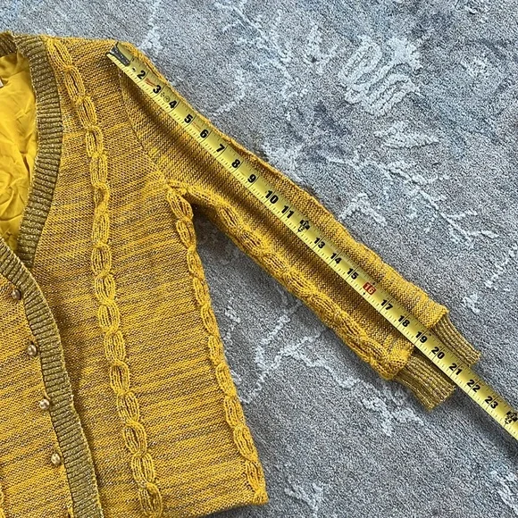 RARE Vintage Oscar de La Renta 1960’s knit cardigan skirt set - Picture 14 of 16